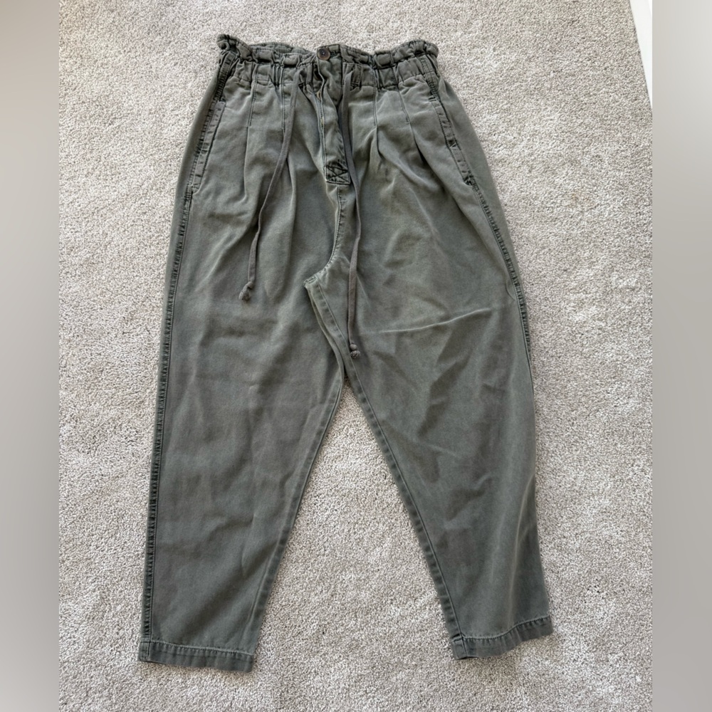Free People Barrel Leg Trousers